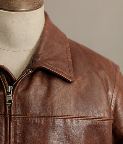 Vintage Banana Republic Leather Rider Jacket – Full Grain Cowhide 1990s