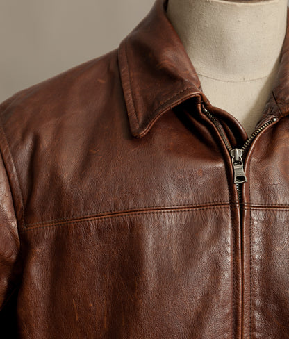 Vintage Banana Republic Leather Rider Jacket – Full Grain Cowhide 1990s