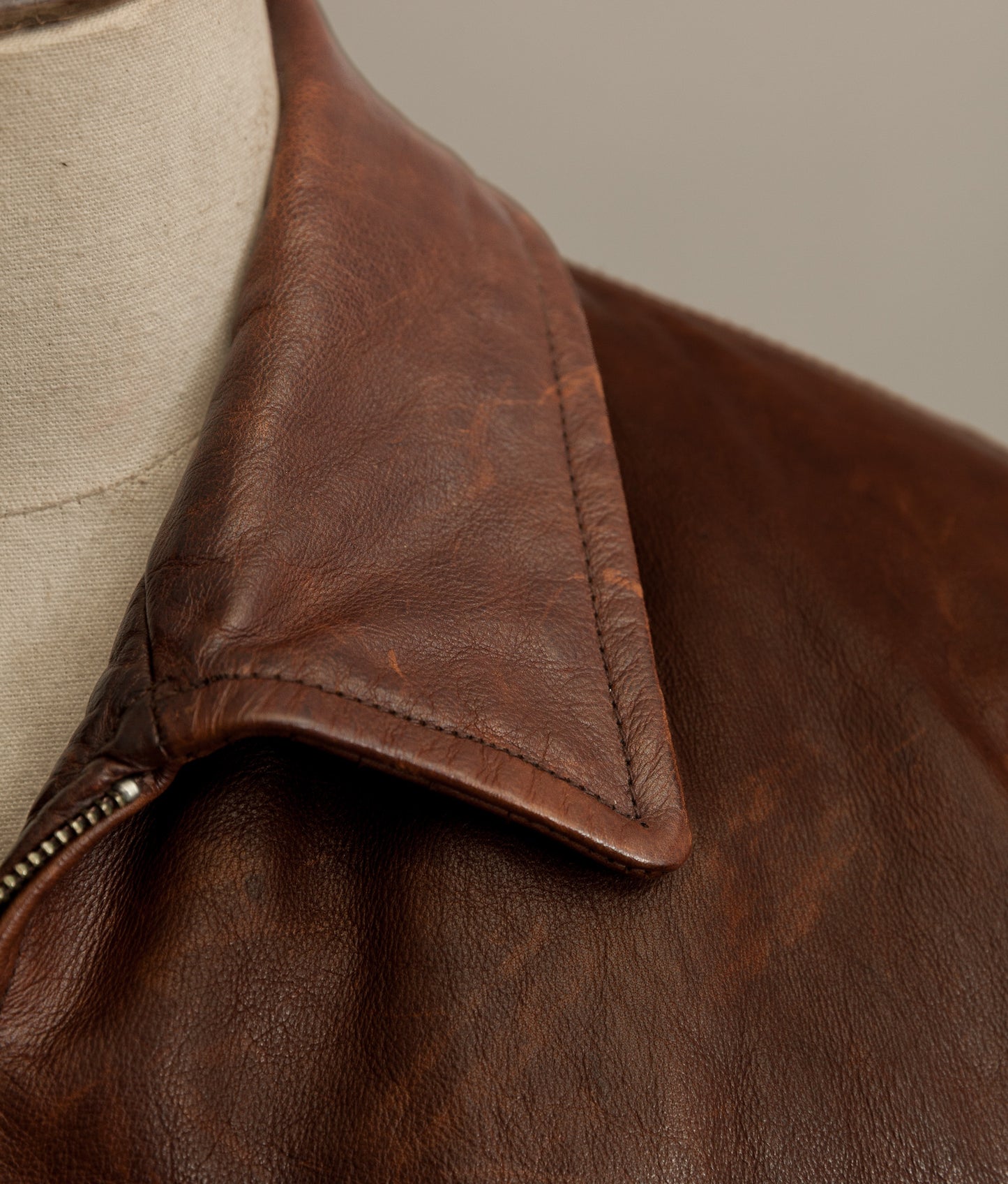 Vintage Banana Republic Leather Rider Jacket – Full Grain Cowhide 1990s