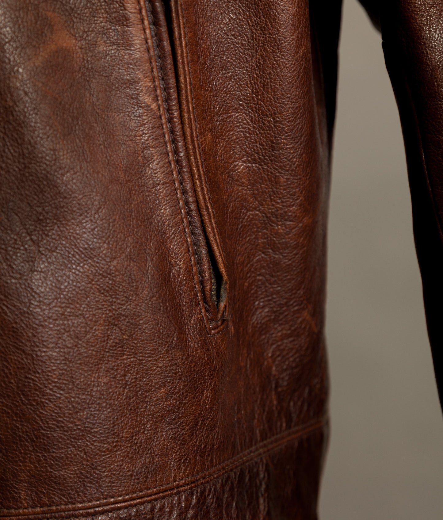 Vintage Banana Republic Leather Rider Jacket – Full Grain Cowhide 1990s