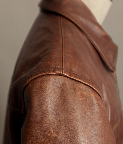 Vintage Banana Republic Leather Rider Jacket – Full Grain Cowhide 1990s