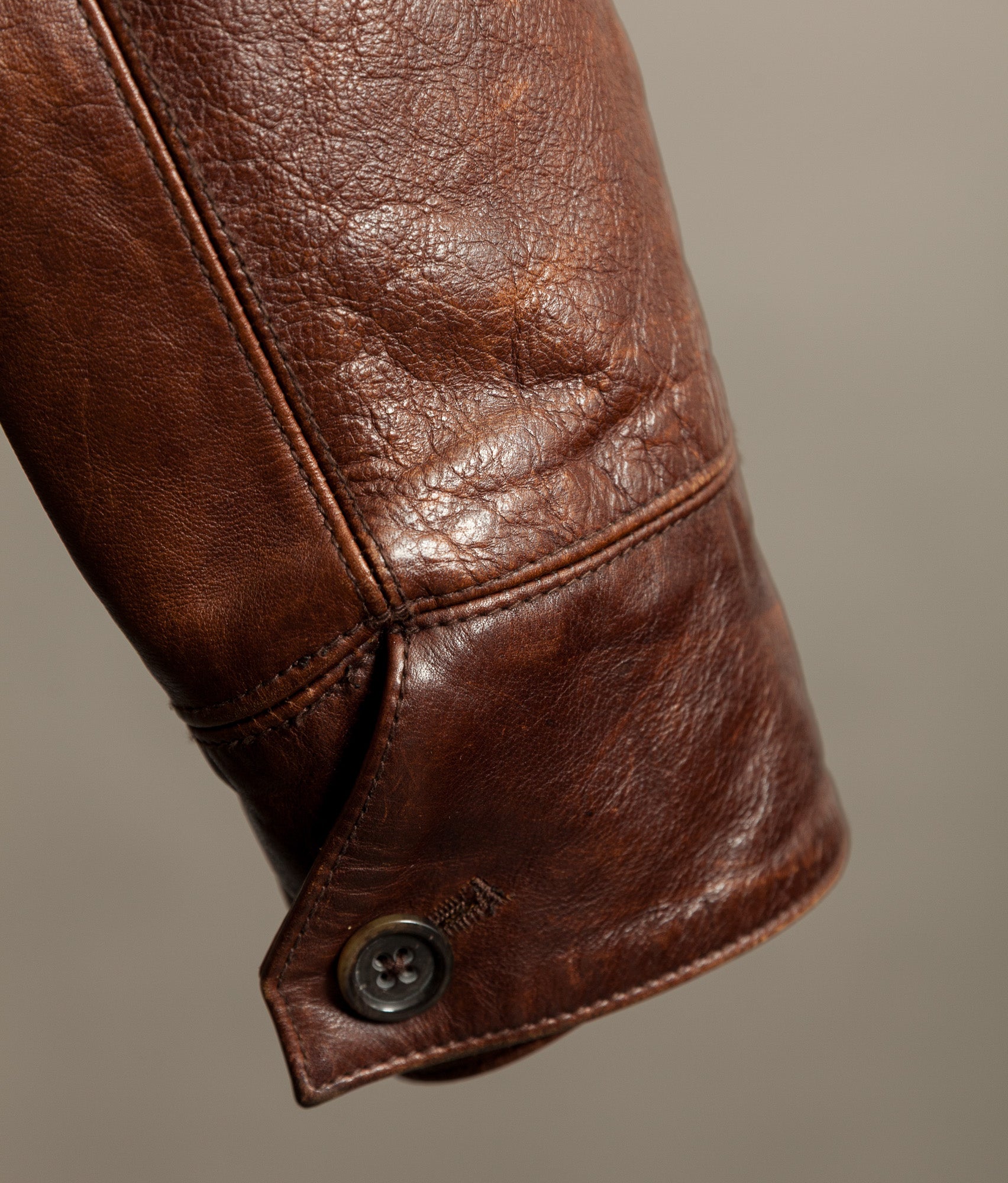 Vintage Banana Republic Leather Rider Jacket – Full Grain Cowhide 1990s