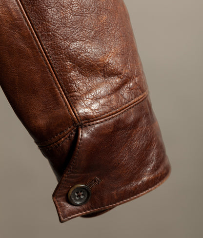 Vintage Banana Republic Leather Rider Jacket – Full Grain Cowhide 1990s