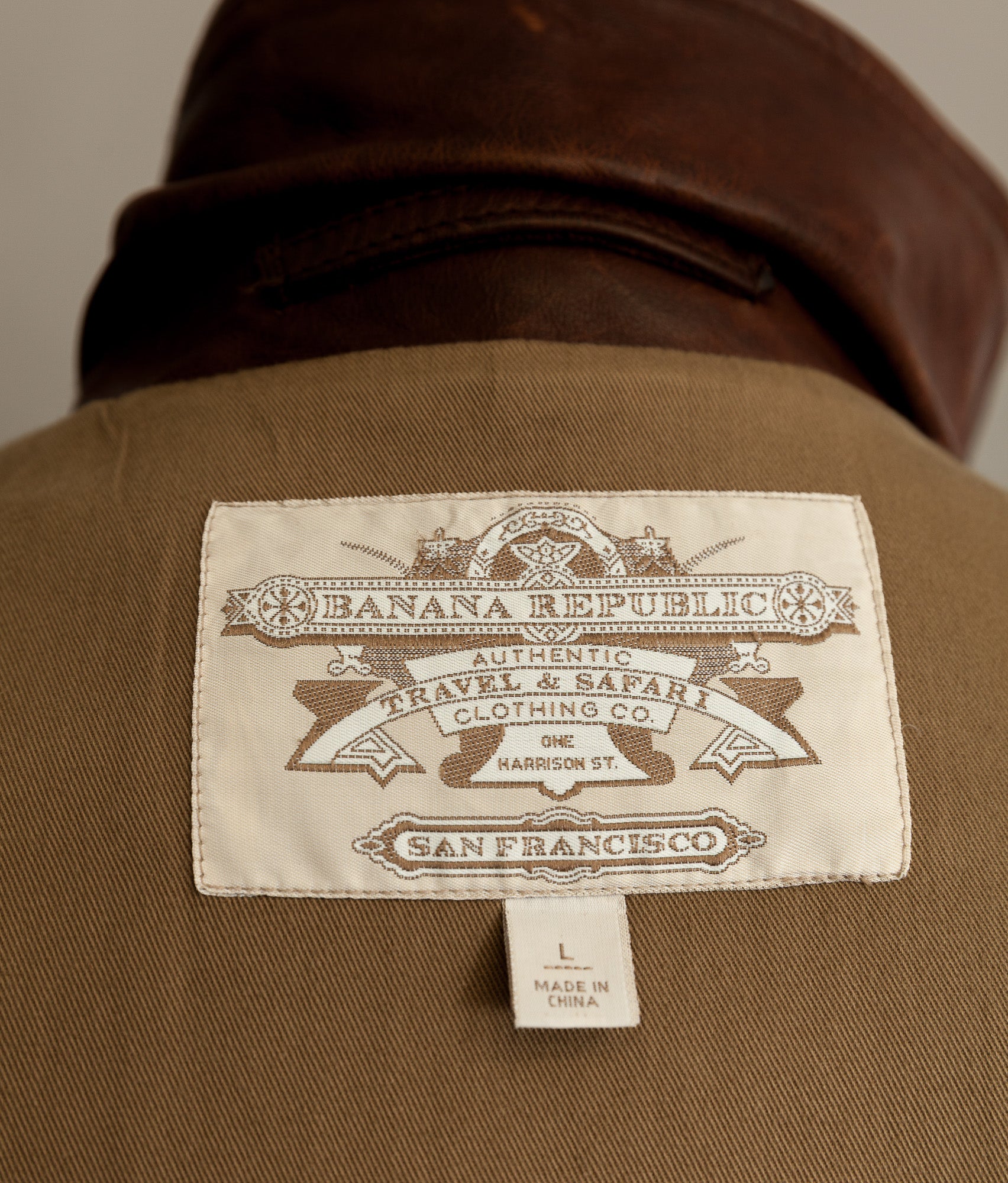 Vintage Banana Republic Leather Rider Jacket – Full Grain Cowhide 1990s