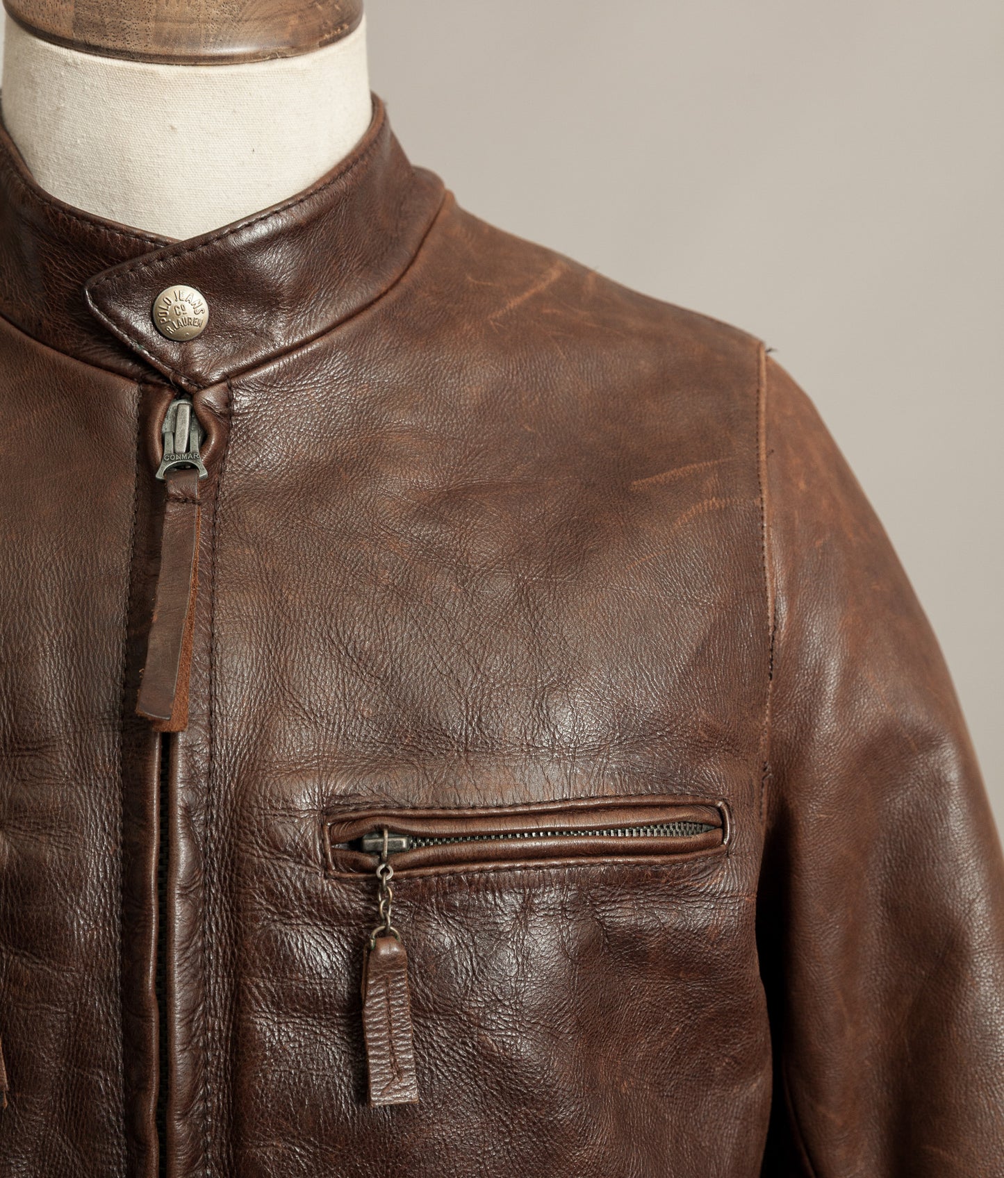 Vintage Ralph Lauren RL67 Single Rider Leather Jacket