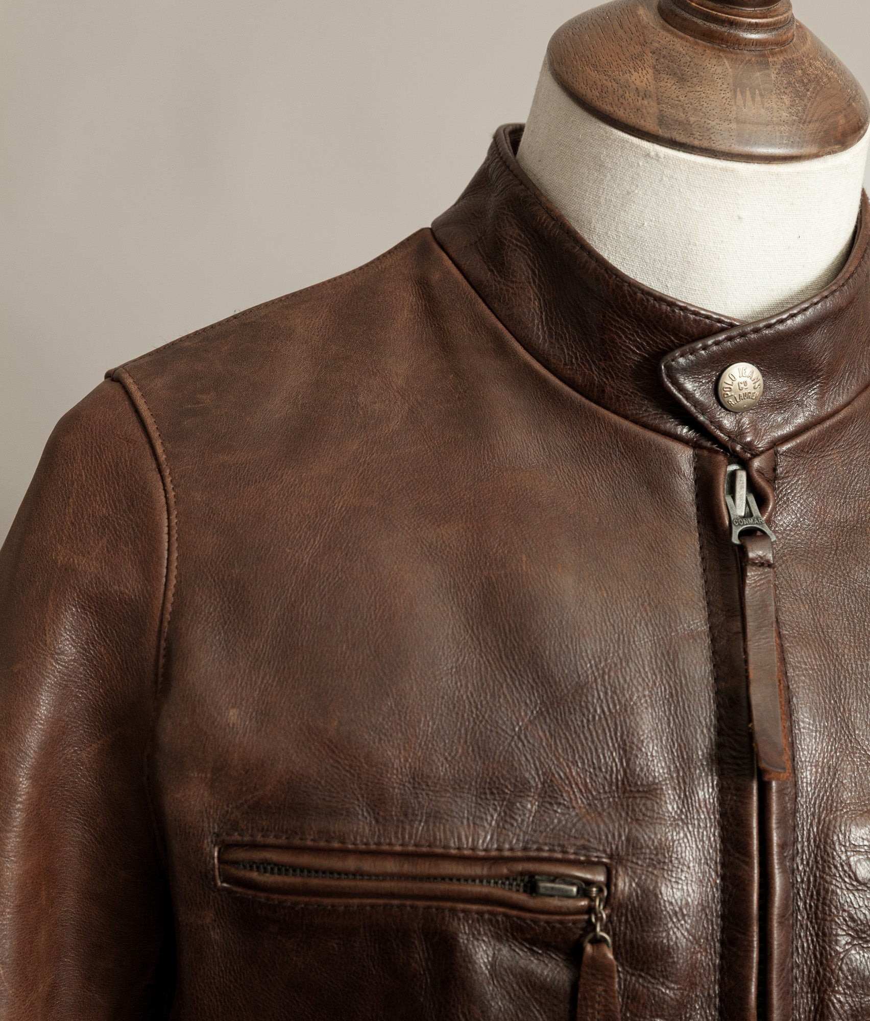 Vintage Ralph Lauren RL67 Single Rider Leather Jacket