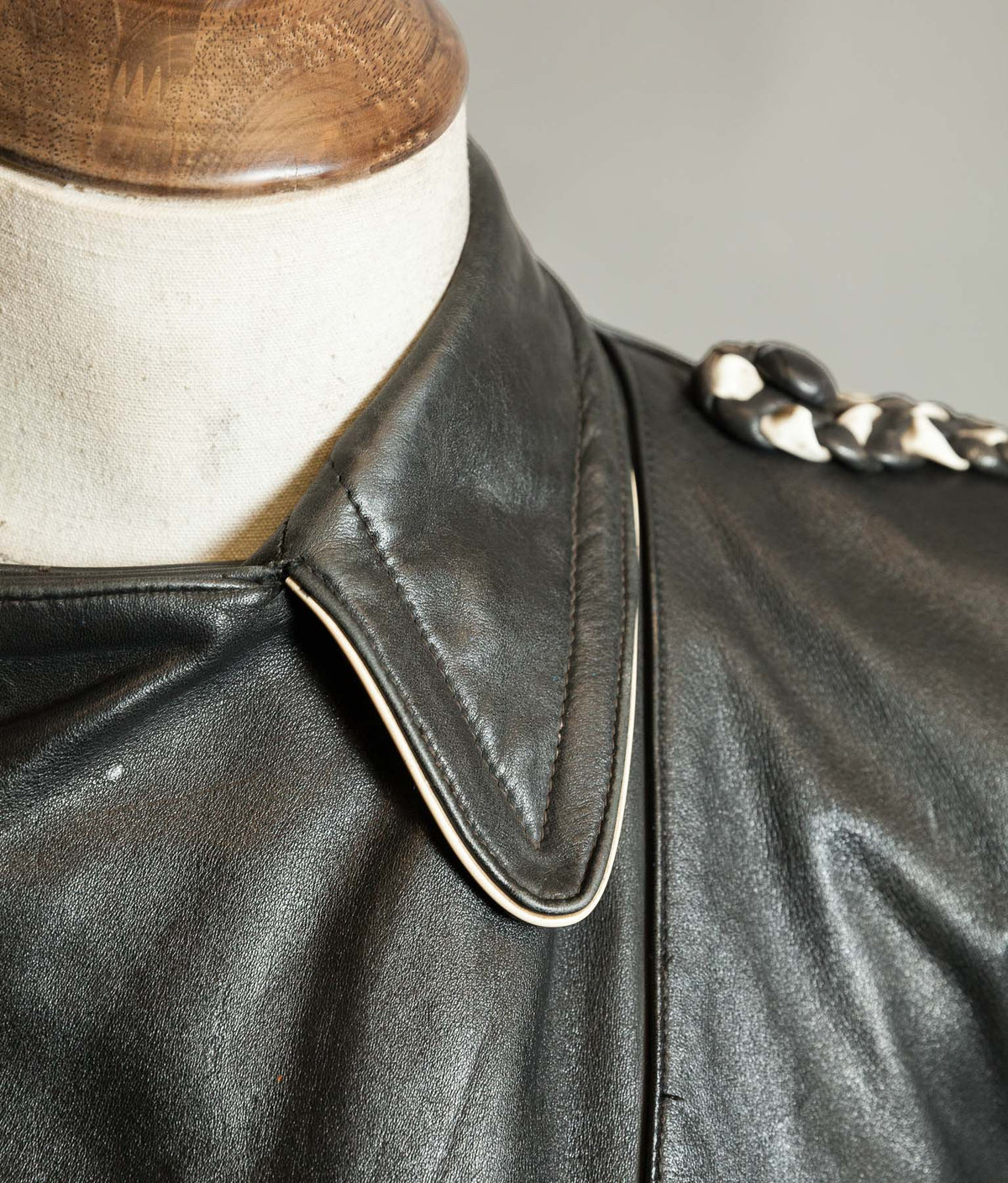 Vintage 1950s German Motorrad Leather Motorcycle Jacket RIES Zip