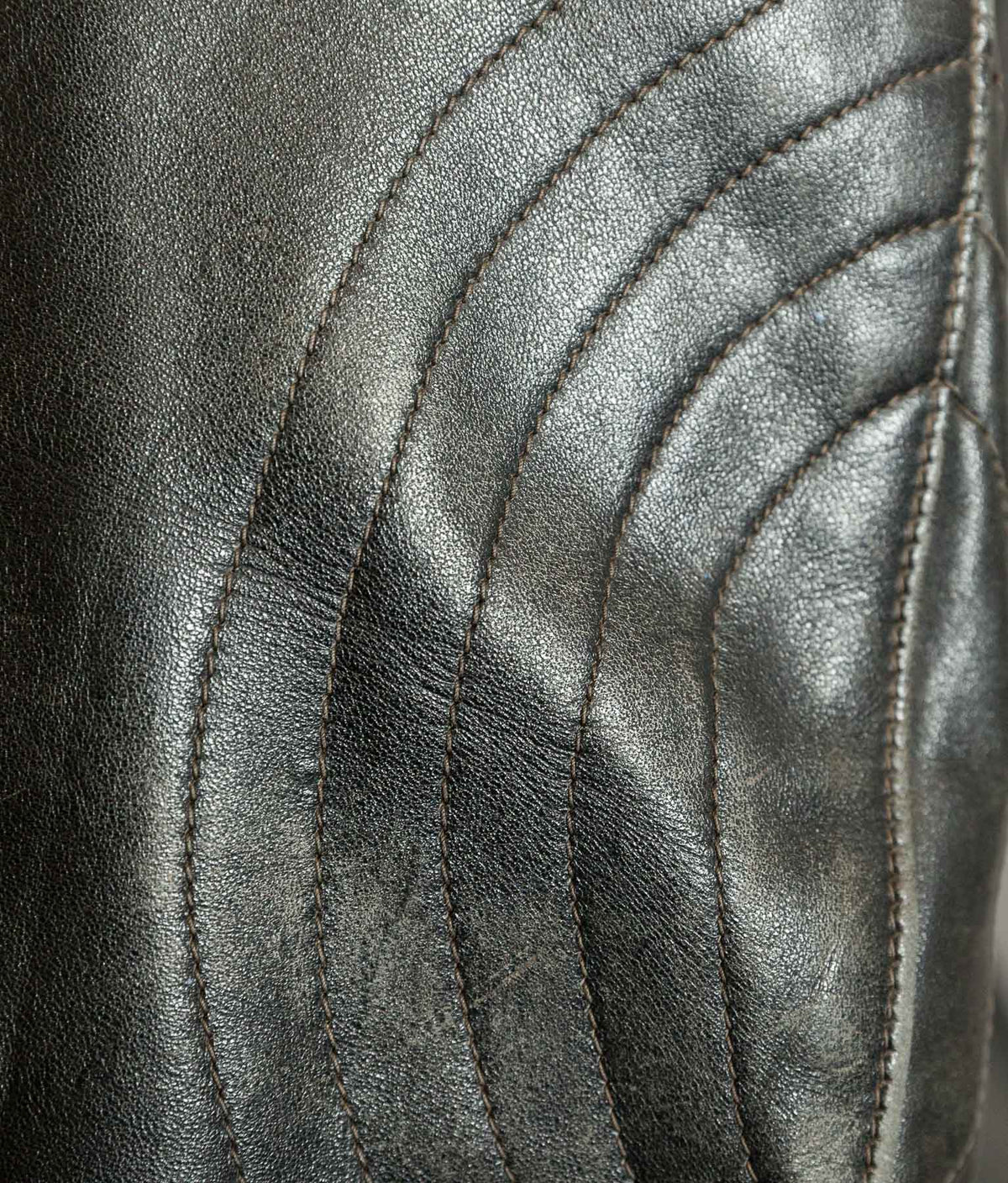 Vintage 1950s German Motorrad Leather Motorcycle Jacket RIES Zip