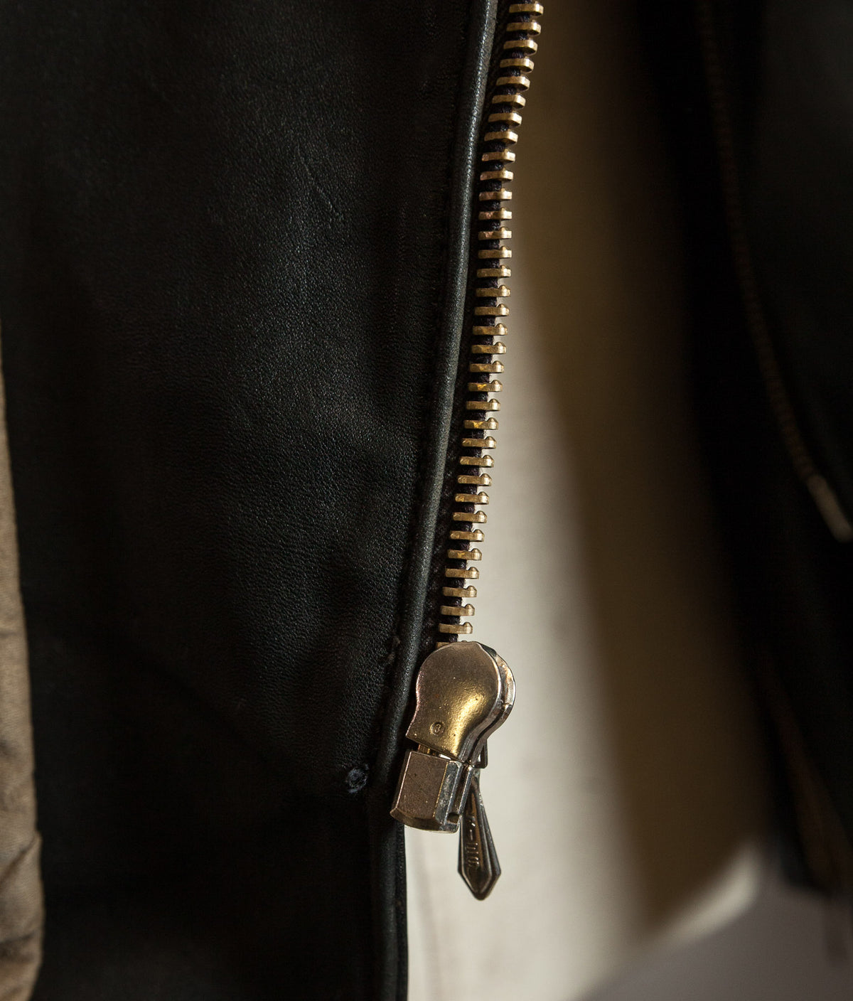 Vintage 1950s German Motorrad Leather Motorcycle Jacket RIES Zip
