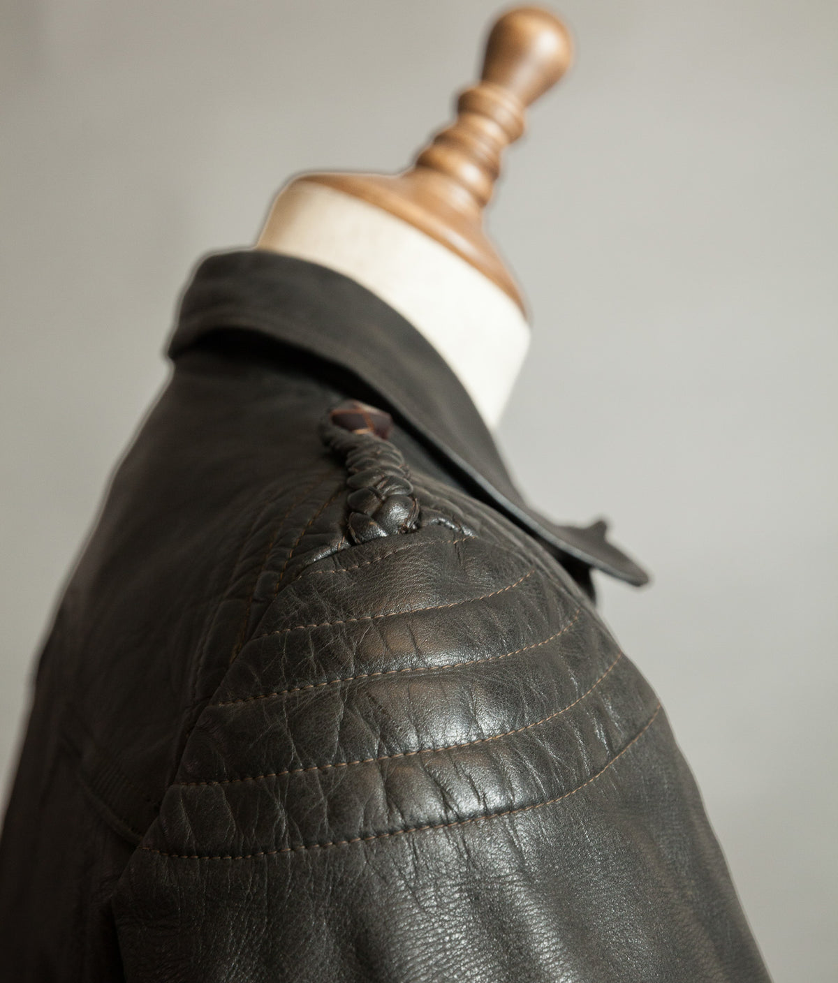 Vintage 1950s German Motorrad Leather Motorcycle Jacket RUHR Zip