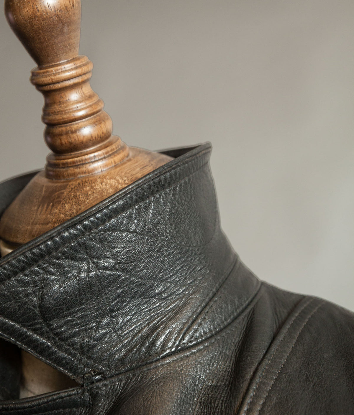 Vintage 1950s German Motorrad Leather Motorcycle Jacket RUHR Zip