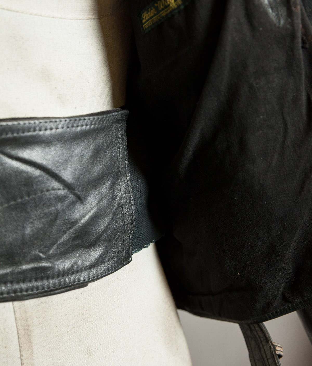 Vintage 1950s German Motorrad Leather Motorcycle Jacket RUHR Zip