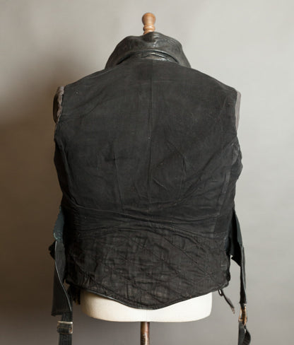 Vintage 1950s German Motorrad Leather Motorcycle Jacket RUHR Zip