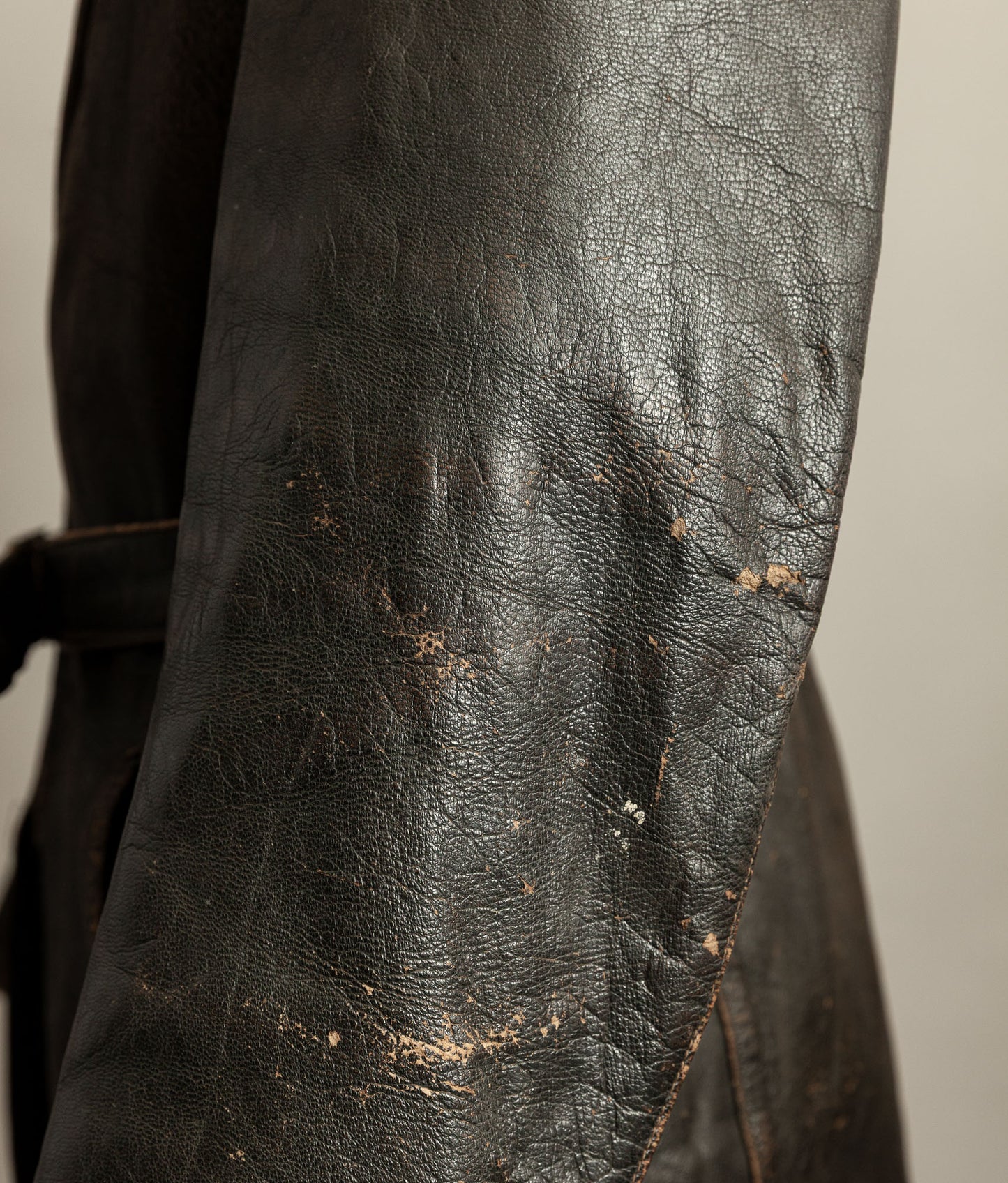 Vintage WWII 1940s German Leather Motorcycle Jacket