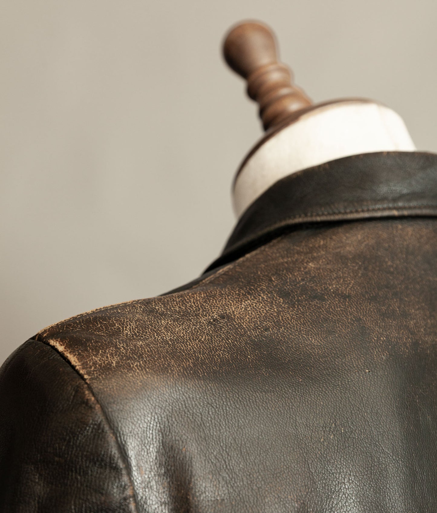 Vintage WWII 1940s German Leather Motorcycle Jacket