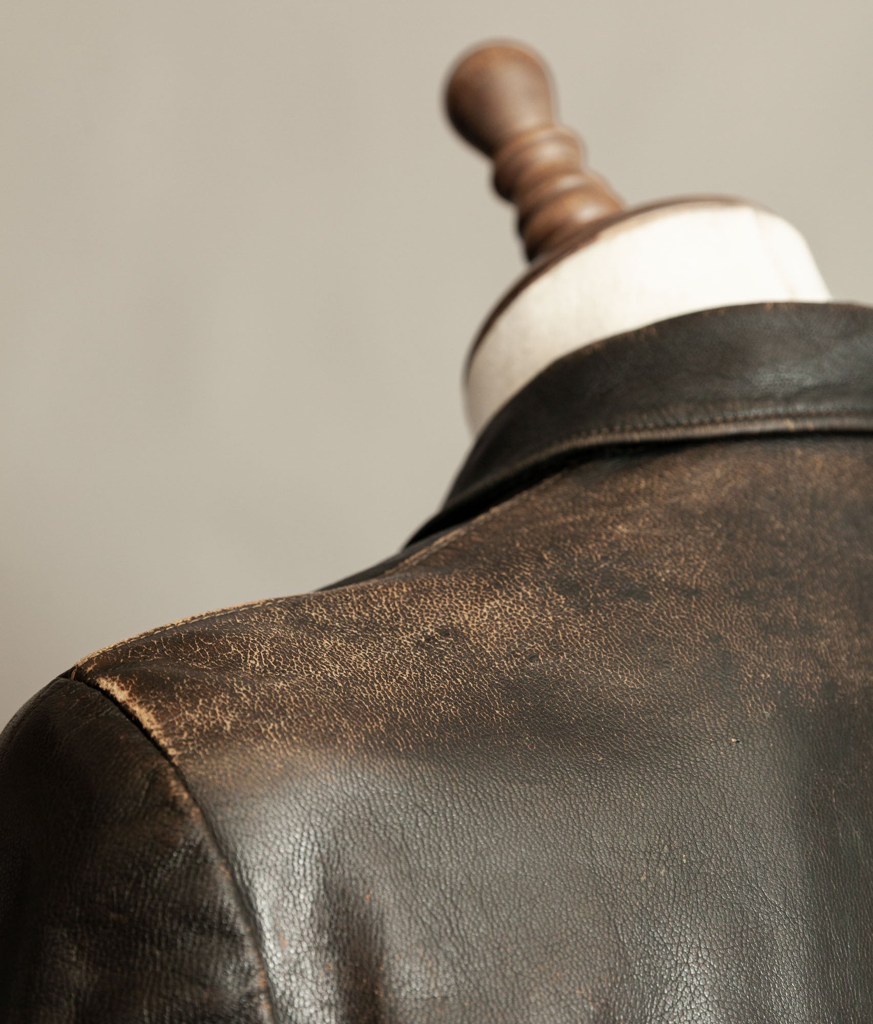 Vintage WWII 1940s German Leather Motorcycle Jacket