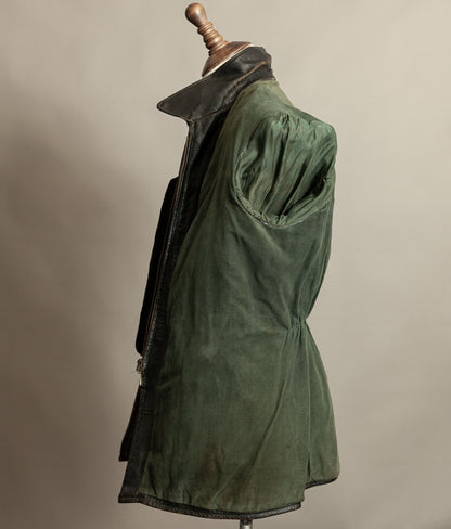 Vintage WWII 1940s German Leather Motorcycle Jacket