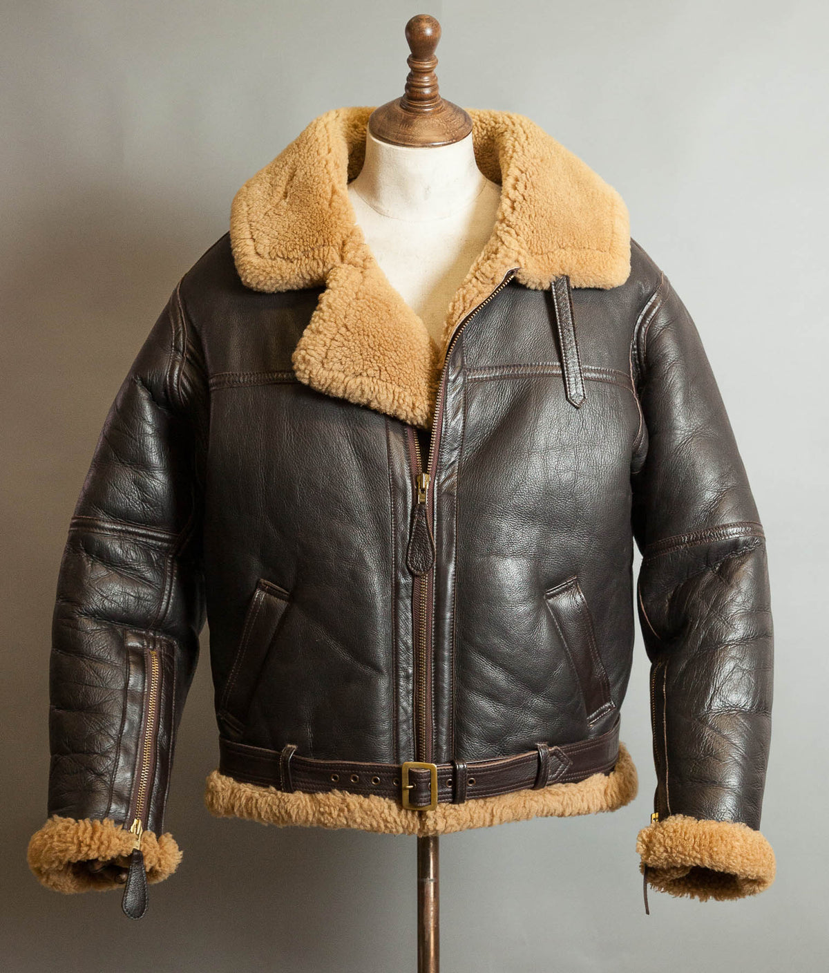 Vintage Sheepskin Shearling Flying Bomber Jacket RAF Irvin Pattern - Made in England