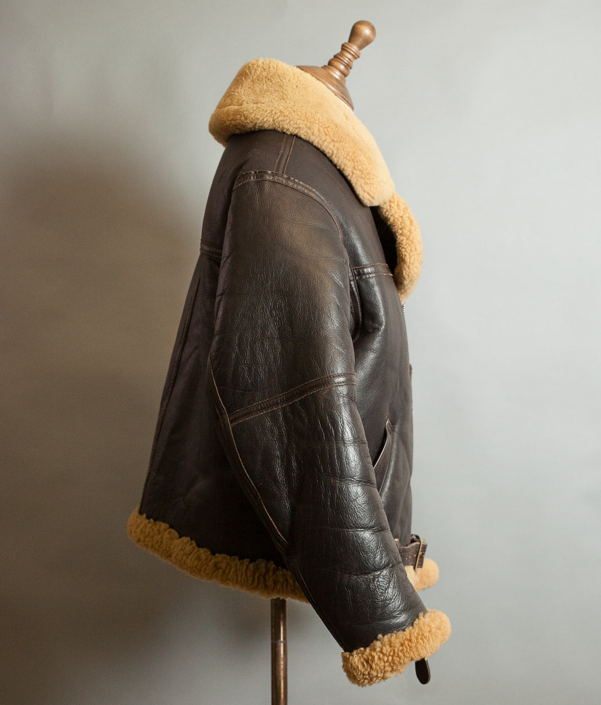 Vintage Sheepskin Shearling Flying Bomber Jacket RAF Irvin Pattern - Made in England