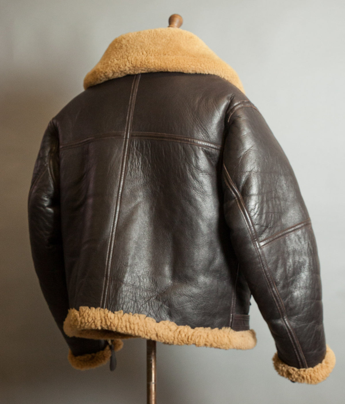 Vintage Sheepskin Shearling Flying Bomber Jacket RAF Irvin Pattern - Made in England