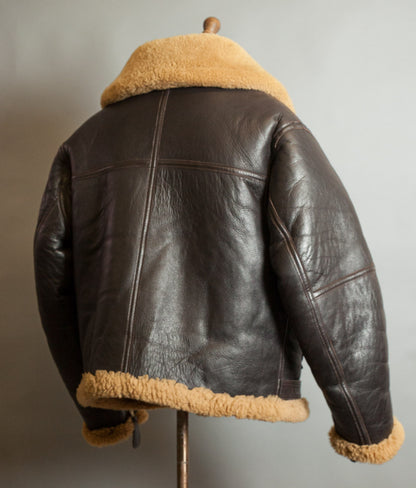 Vintage Sheepskin Shearling Flying Bomber Jacket RAF Irvin Pattern - Made in England