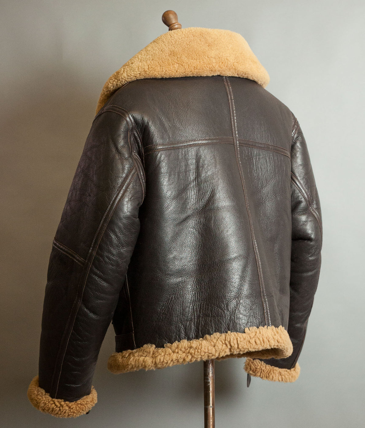 Vintage Sheepskin Shearling Flying Bomber Jacket RAF Irvin Pattern - Made in England