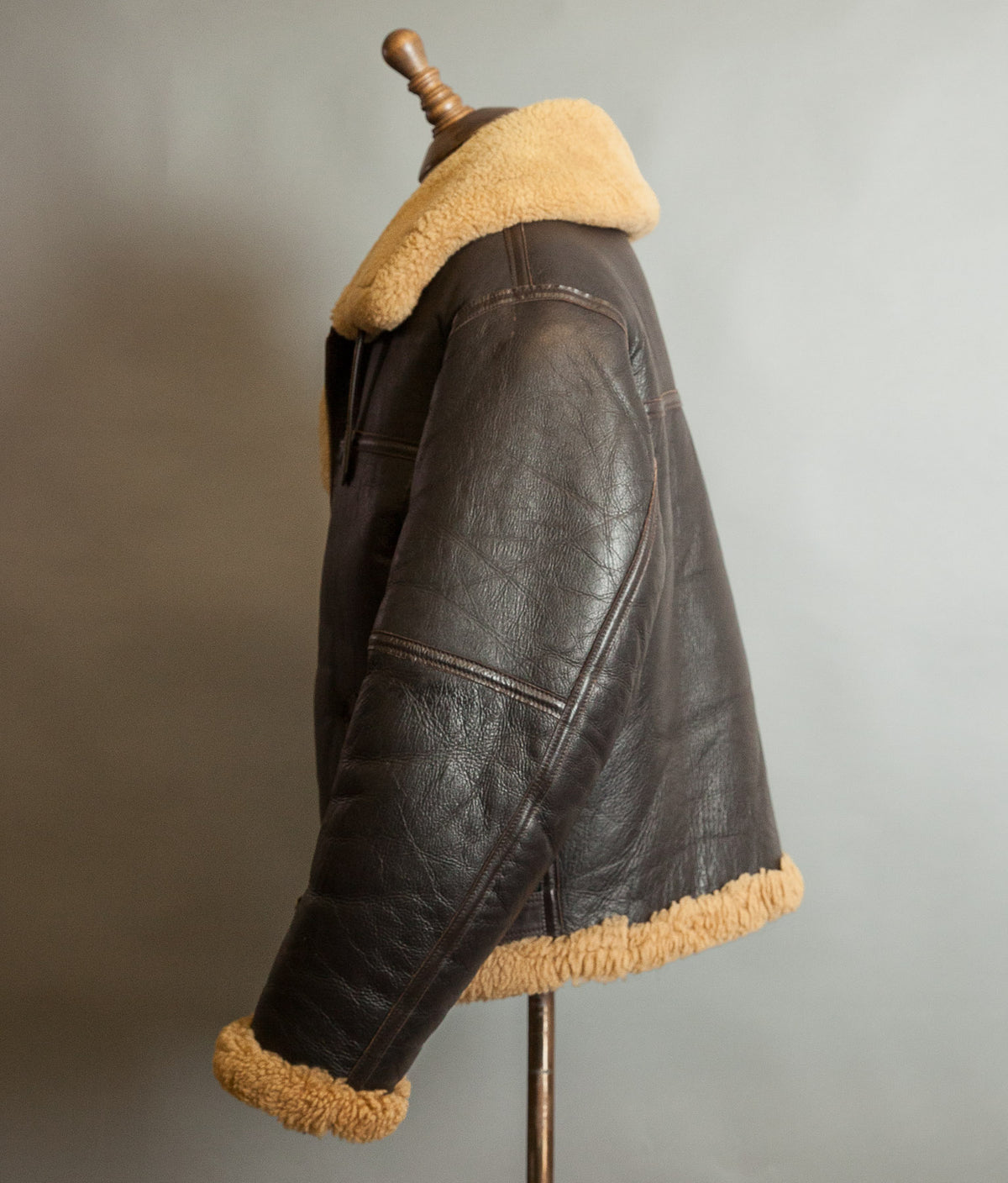 Vintage Sheepskin Shearling Flying Bomber Jacket RAF Irvin Pattern - Made in England
