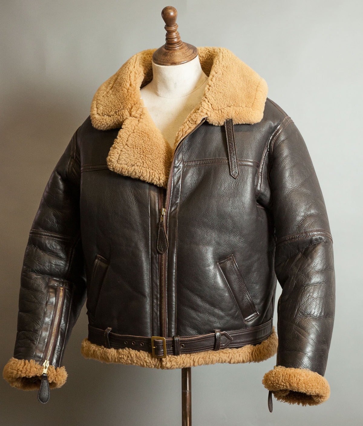 Vintage Sheepskin Shearling Flying Bomber Jacket RAF Irvin Pattern - Made in England