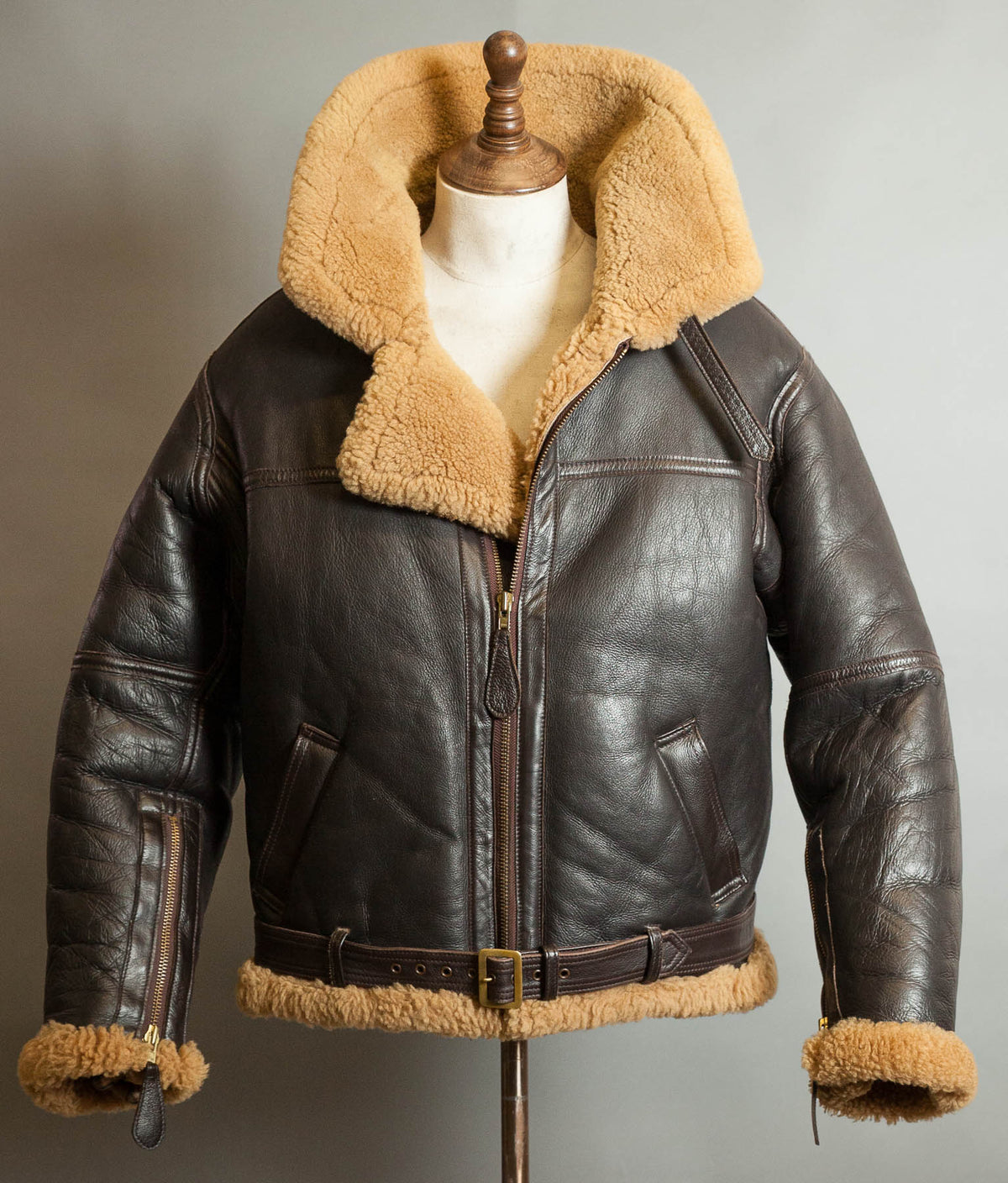 Vintage Sheepskin Shearling Flying Bomber Jacket RAF Irvin Pattern - Made in England