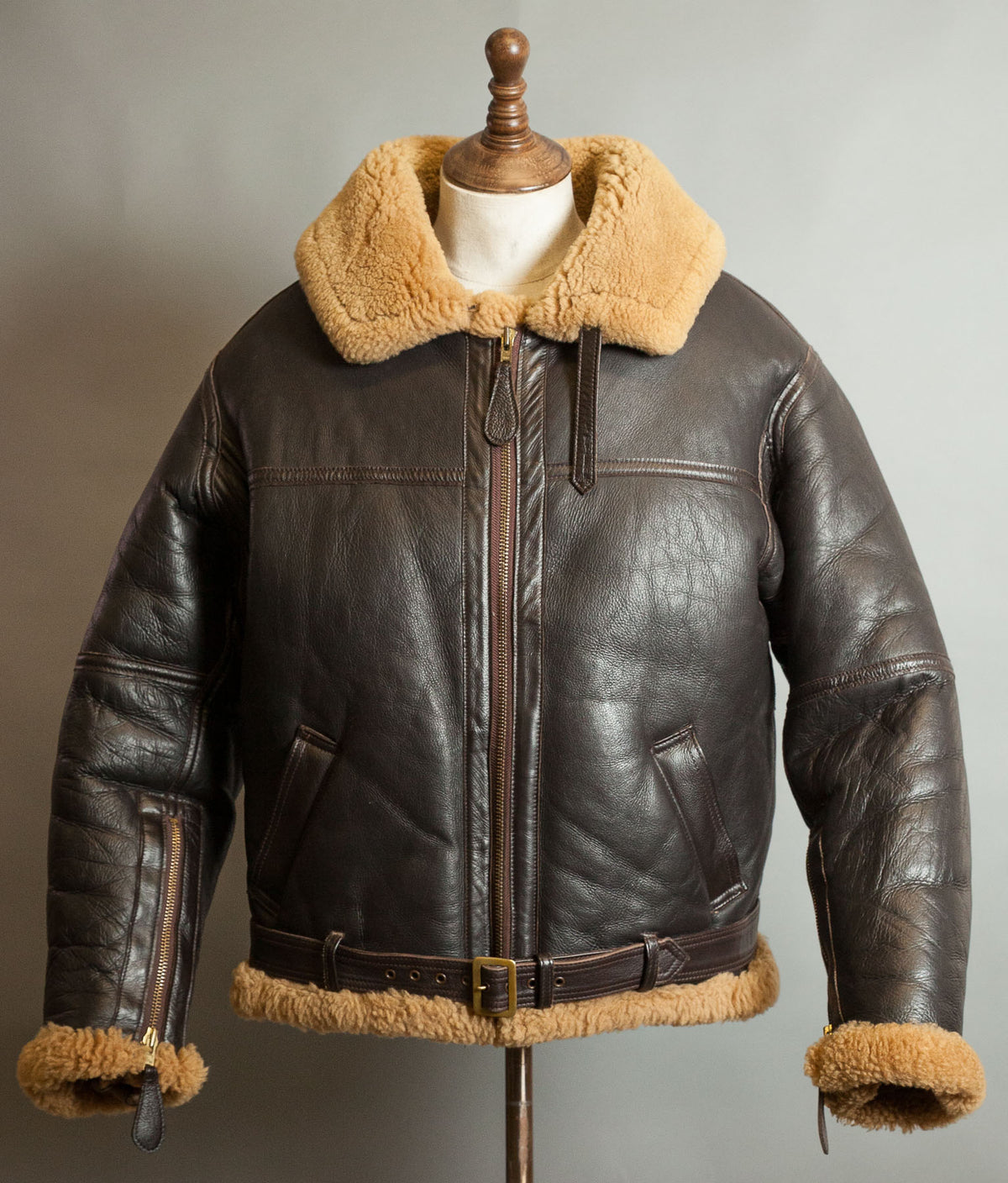 Vintage Sheepskin Shearling Flying Bomber Jacket RAF Irvin Pattern - Made in England