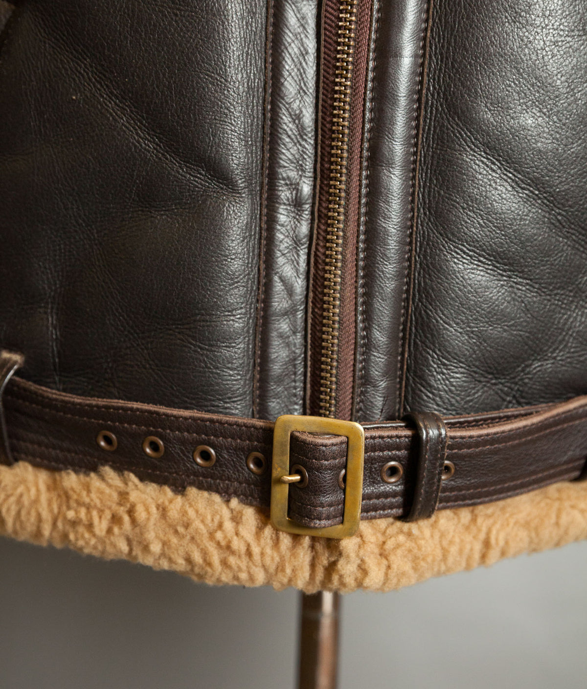 Vintage Sheepskin Shearling Flying Bomber Jacket RAF Irvin Pattern - Made in England