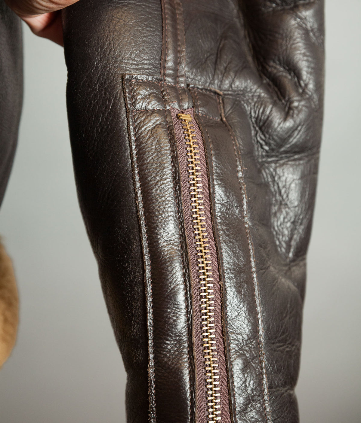 Vintage Sheepskin Shearling Flying Bomber Jacket RAF Irvin Pattern - Made in England