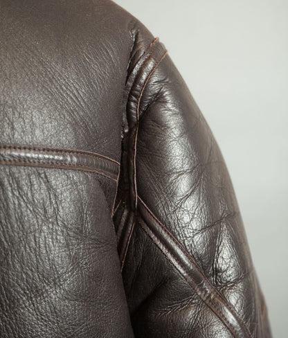 Vintage Sheepskin Shearling Flying Bomber Jacket RAF Irvin Pattern - Made in England