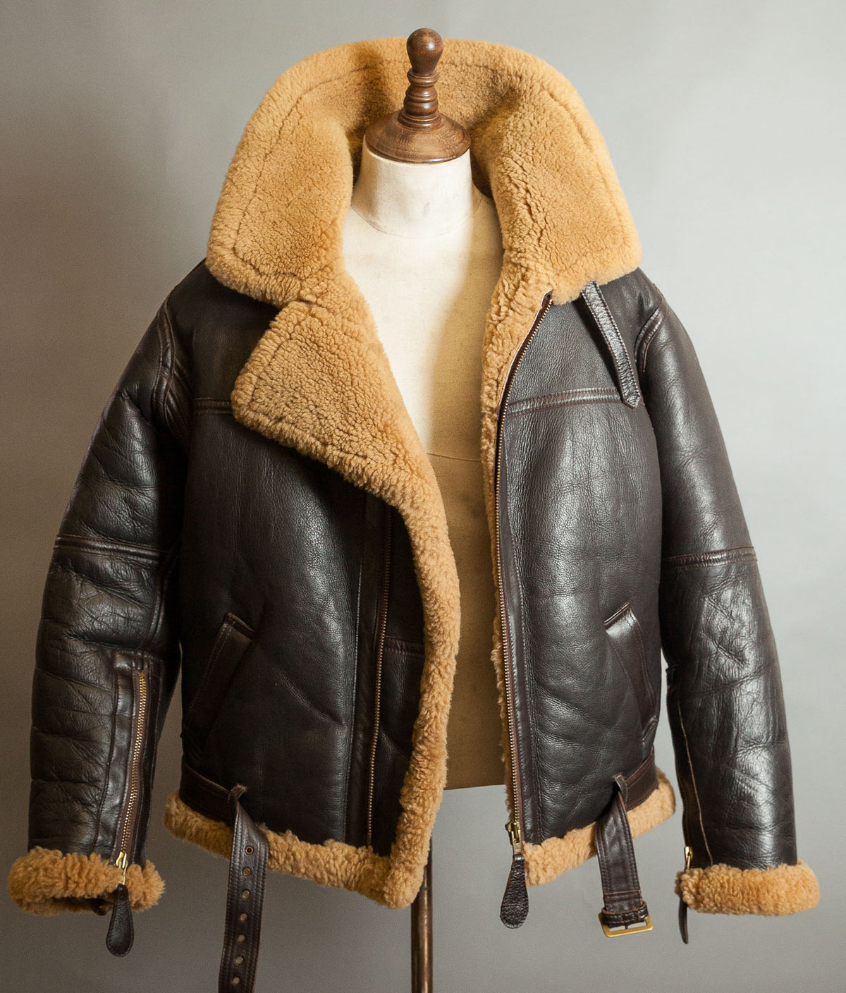 Vintage Sheepskin Shearling Flying Bomber Jacket RAF Irvin Pattern - Made in England