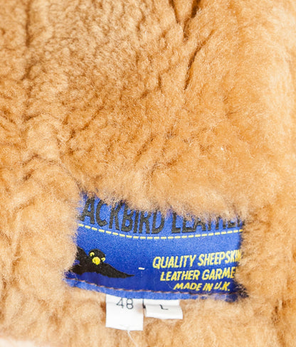 Vintage Sheepskin Shearling Flying Bomber Jacket RAF Irvin Pattern - Made in England
