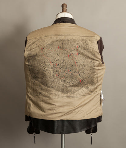 Stewart Leather Horsehide Motorcycle Jacket Edwin x Blitz Made in Italy RiRi Zips