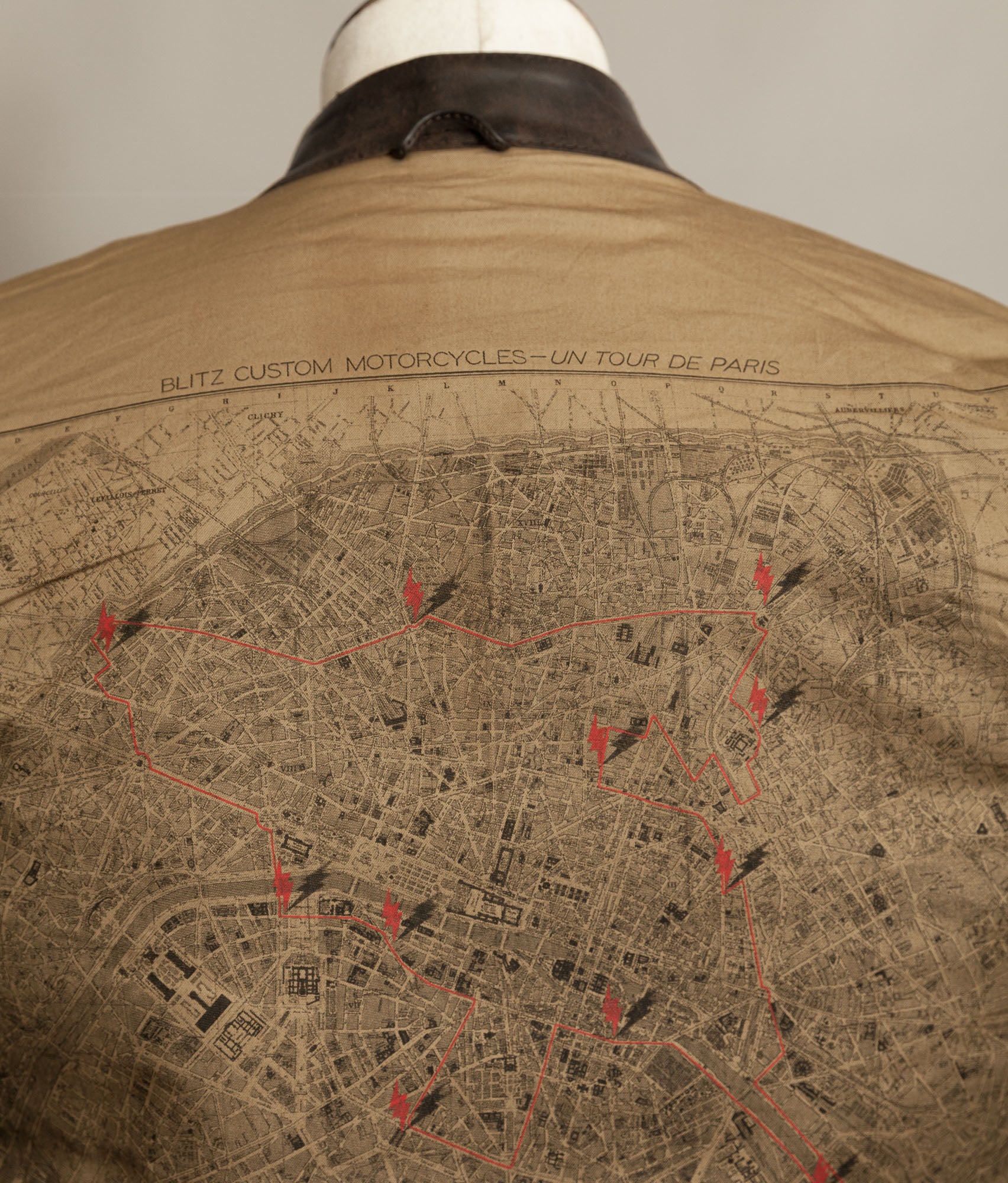 Stewart Leather Horsehide Motorcycle Jacket Edwin x Blitz Made in Italy RiRi Zips