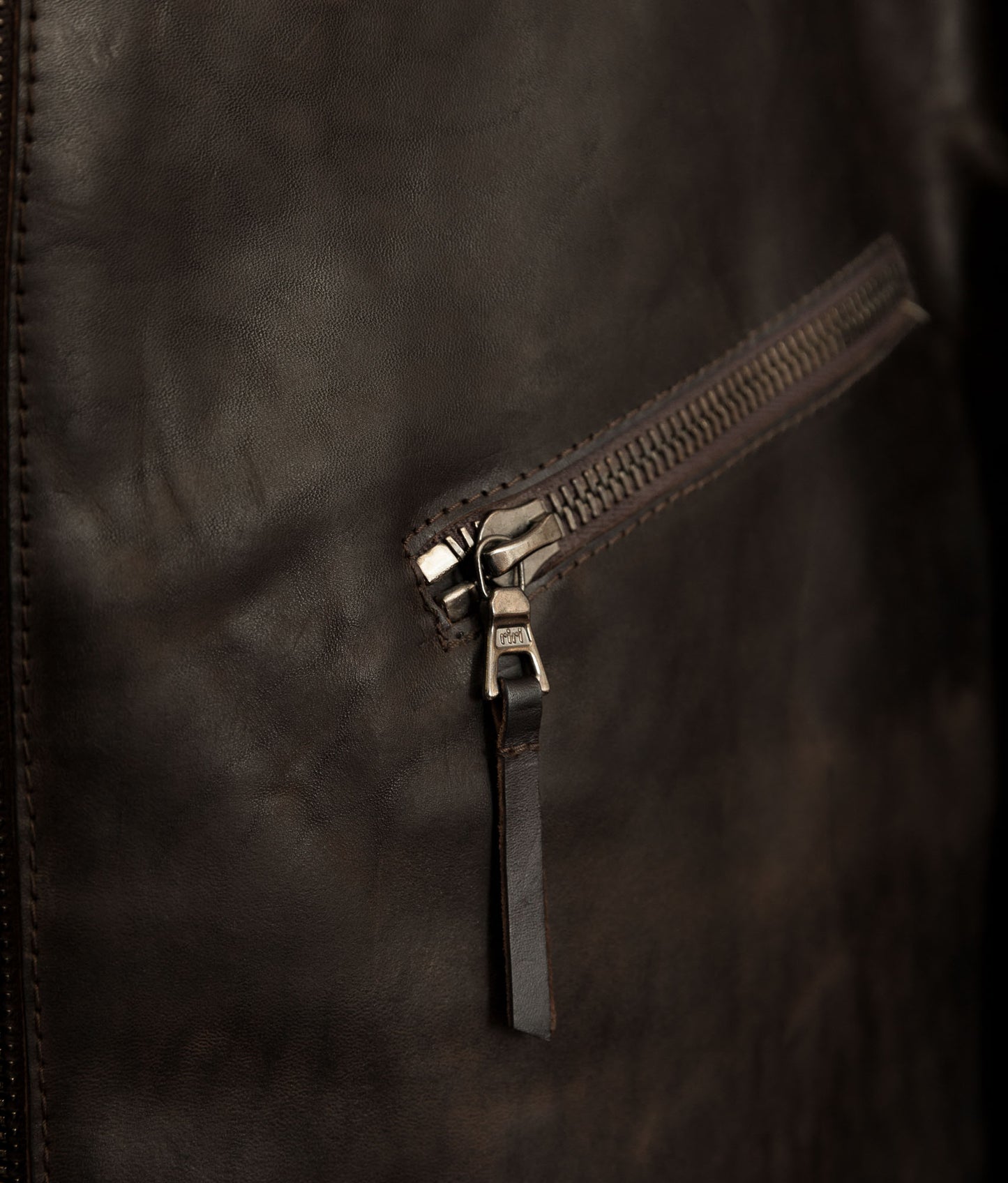 Stewart Leather Horsehide Motorcycle Jacket Edwin x Blitz Made in Italy RiRi Zips