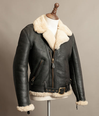 Vintage 1990s Schott Sheepskin Shearling Flying Jacket