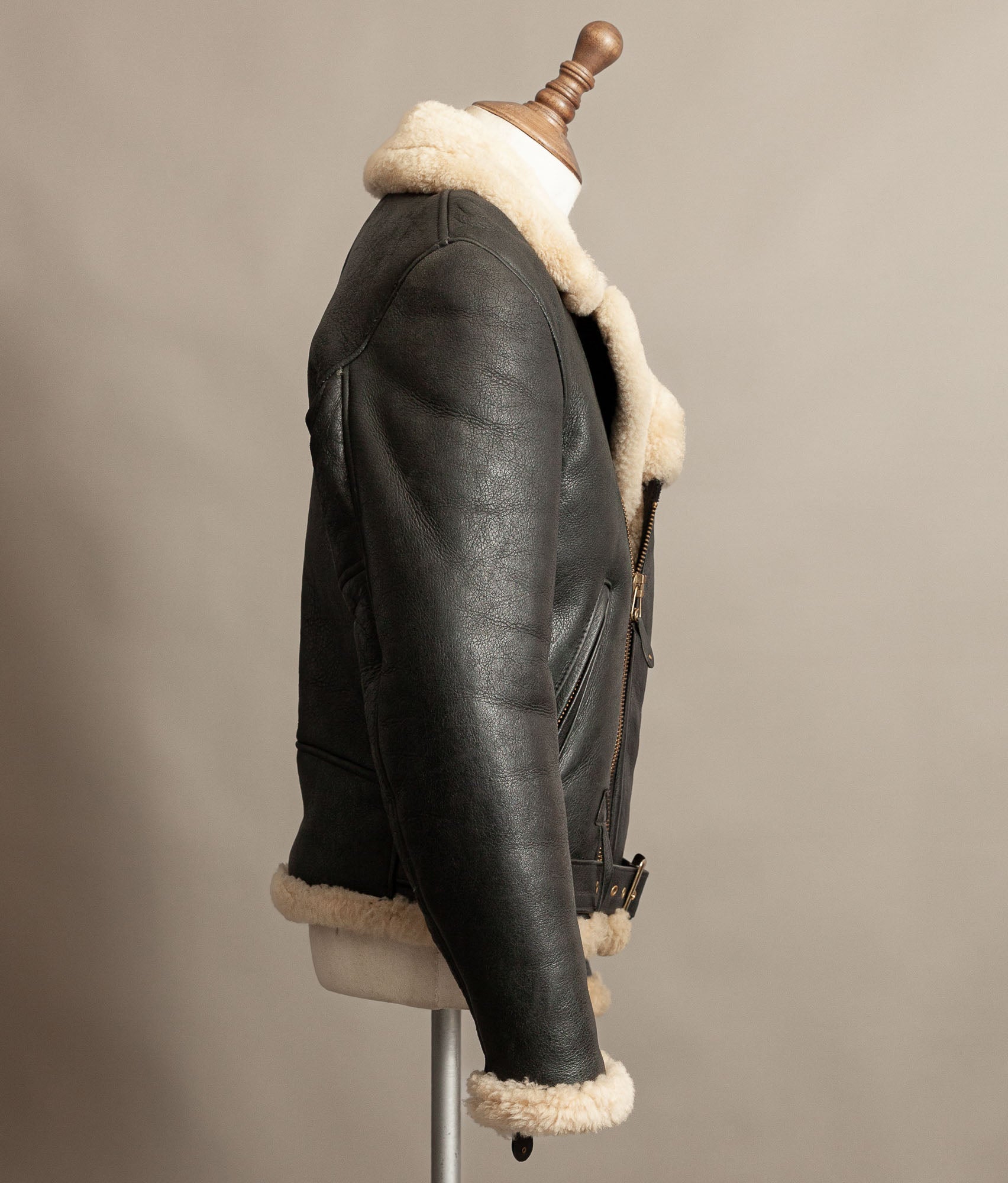 Vintage 1990s Schott Sheepskin Shearling Flying Jacket