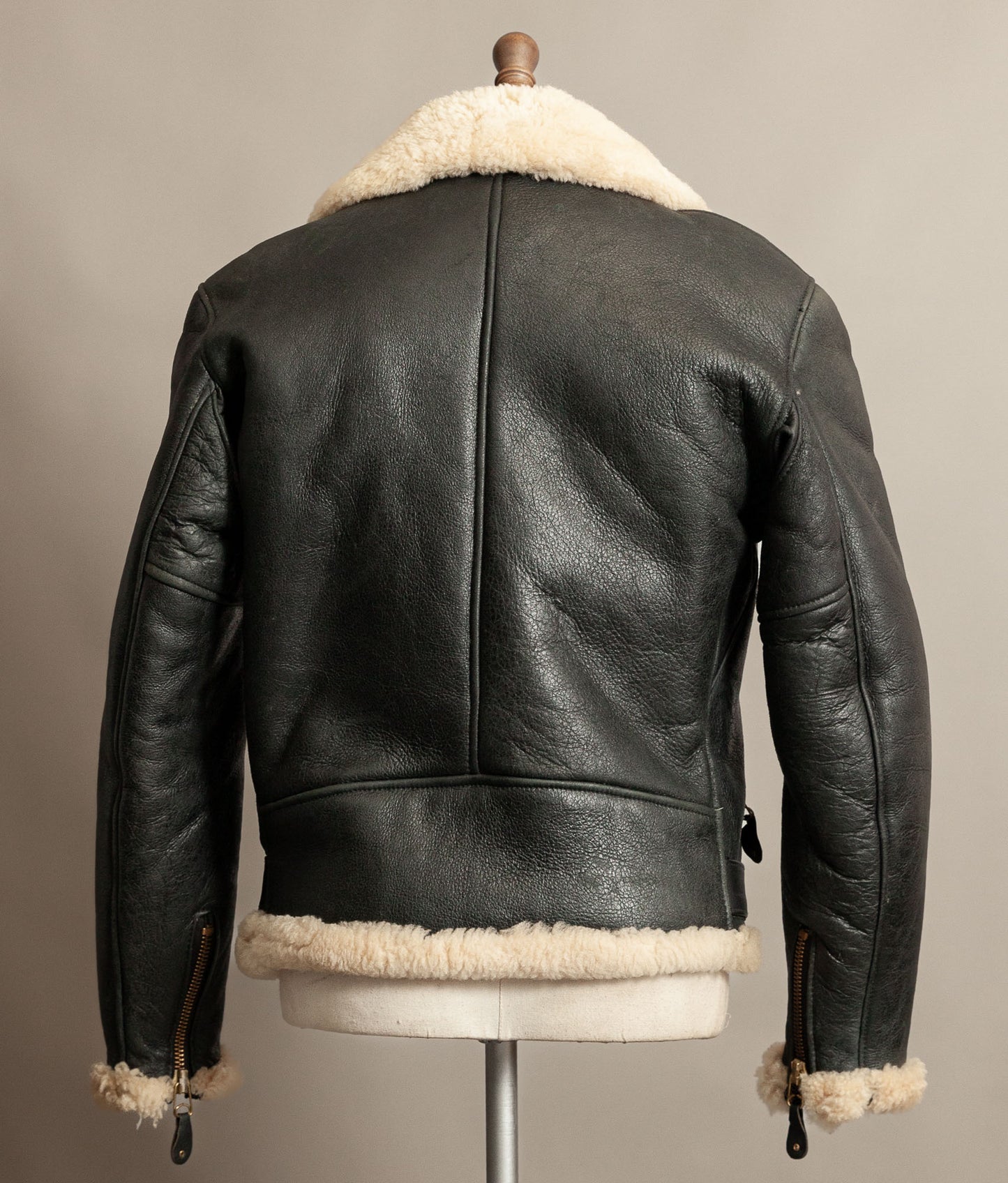 Vintage 1990s Schott Sheepskin Shearling Flying Jacket