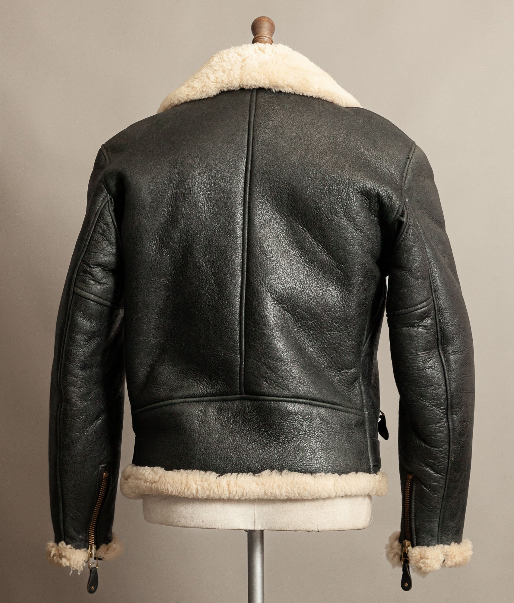 Vintage 1990s Schott Sheepskin Shearling Flying Jacket