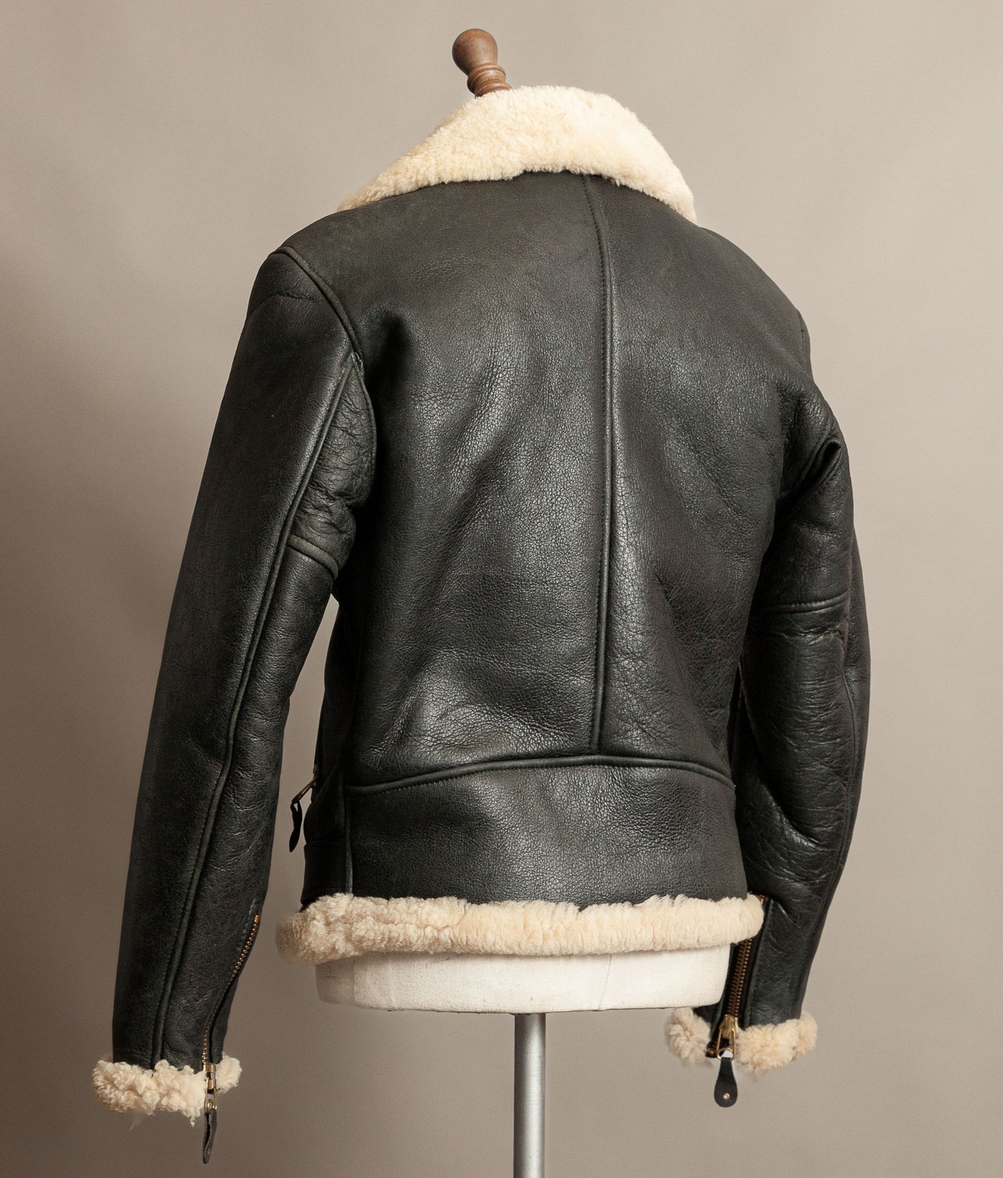 Vintage 1990s Schott Sheepskin Shearling Flying Jacket