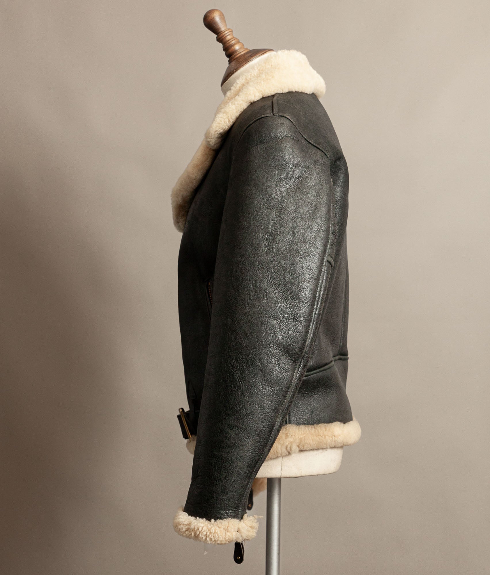 Vintage 1990s Schott Sheepskin Shearling Flying Jacket