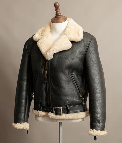 Vintage 1990s Schott Sheepskin Shearling Flying Jacket