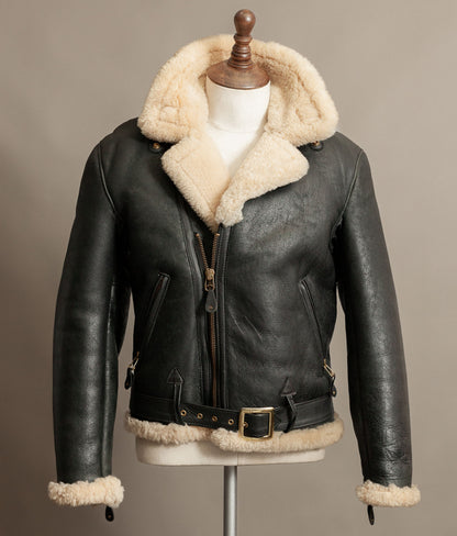 Vintage 1990s Schott Sheepskin Shearling Flying Jacket