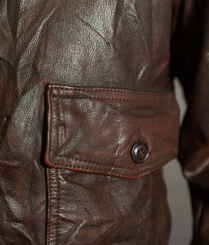 Cockpit USA G-1 Naval Aviator’s Flight Jacket Goatskin, Made in USA