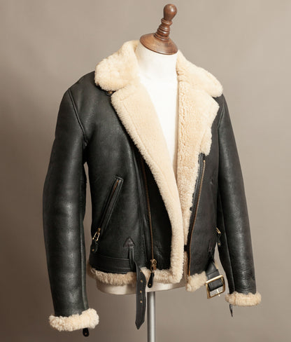 Vintage 1990s Schott Sheepskin Shearling Flying Jacket