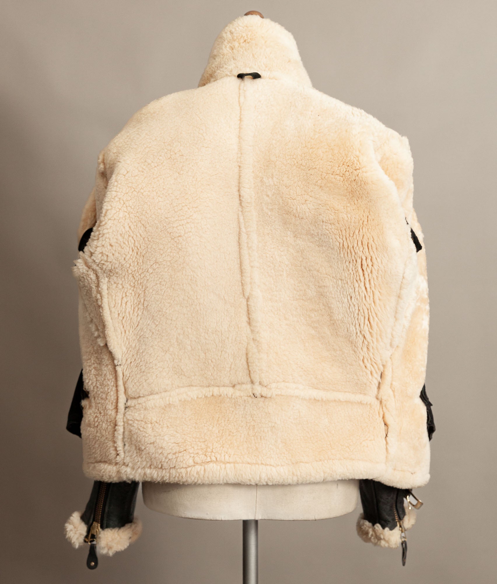 Vintage 1990s Schott Sheepskin Shearling Flying Jacket