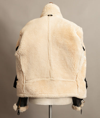 Vintage 1990s Schott Sheepskin Shearling Flying Jacket